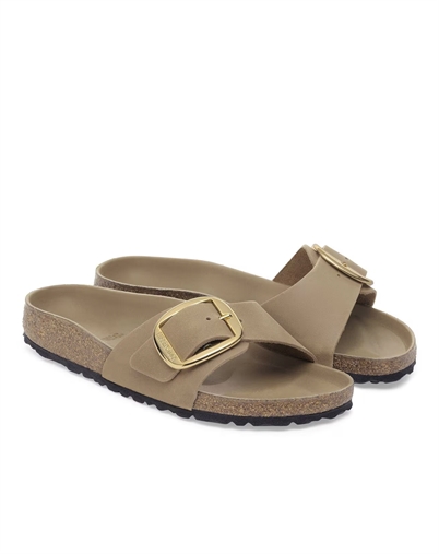 Birkenstock - Madrid Big Buckle Oiled Leather Sandal - Tobacco Brown